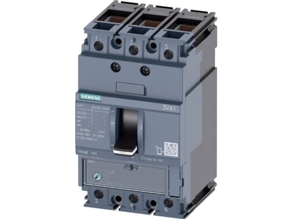 Siemens 3VA1180-3EE36 0AA0 Strömbrytare 1 st Inställningsområde (ström): 56 - 80 A Kopplingsspänning (max.): 690 V/AC (B x H x D) 76,2 x 130 x 70 mm