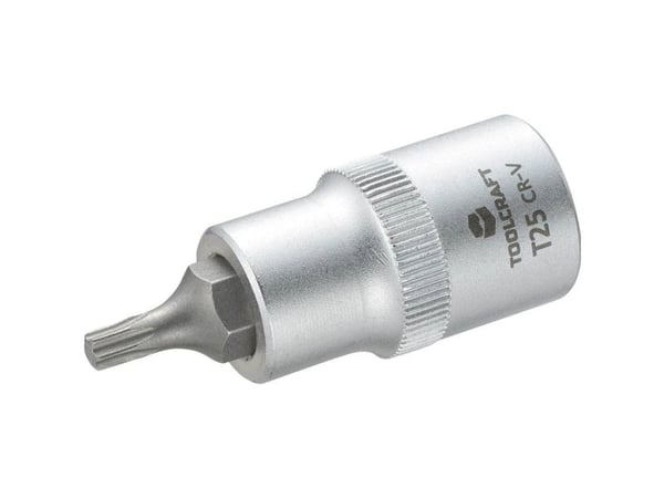 TOOLCRAFT 816163 topnøkkelbit-innsats innvendig sekskant (TX) T 25 1/2 (12,5 mm)