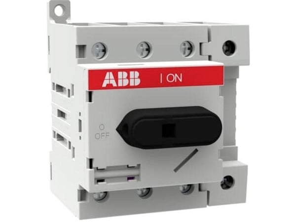 ABB OT63ML4, Roterande brytare, 4P, Vit, Svart, IP20, 80 A, 750 V