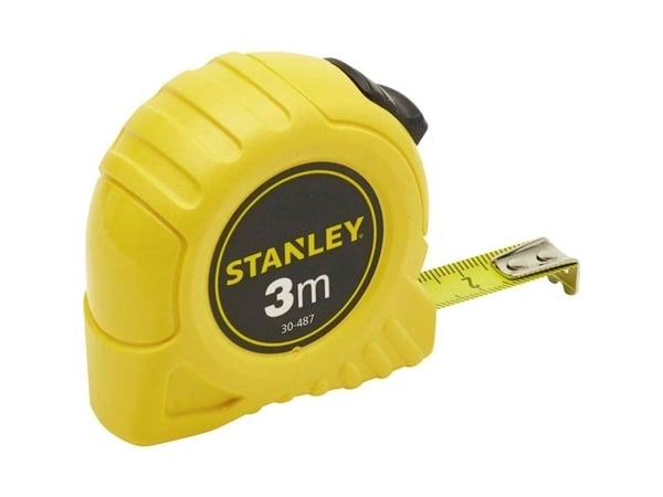 Stanley - Målebånd - 3 m - bladbredde: 12.7 mm