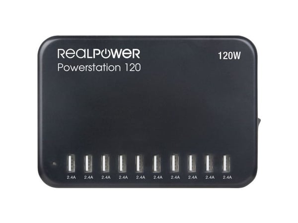 RealPower Power Station 120, Indendørs, Vekselstrøm, Sort