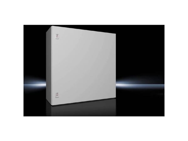 RITTAL AX Compact board, WHD: 760x760x300 mm, stålplåt, med monteringsplatta, enkeldörr, två vridlås