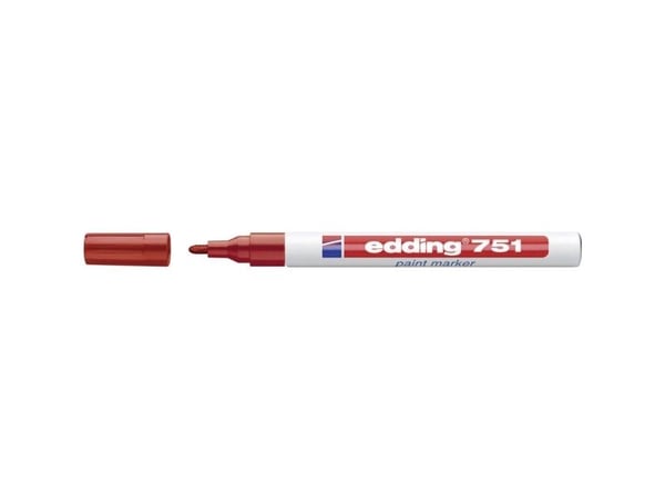 Paintmarker edding 751, röd
