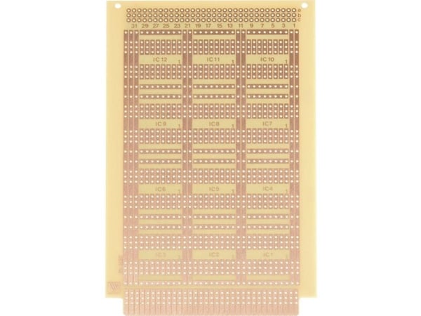 Rademacher WR-Typ 932 kretskort for eksperimenter hardt papir 16x10 cm 35 µm (1 stk)