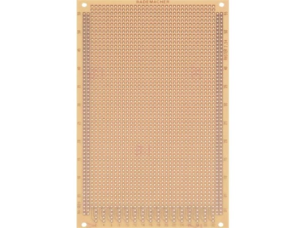 Rademacher WR-Typ 921 printkort for eksperimenter hardt papir 16 x 10 cm 35 µm – 2,54 mm rutenett – 1 stk