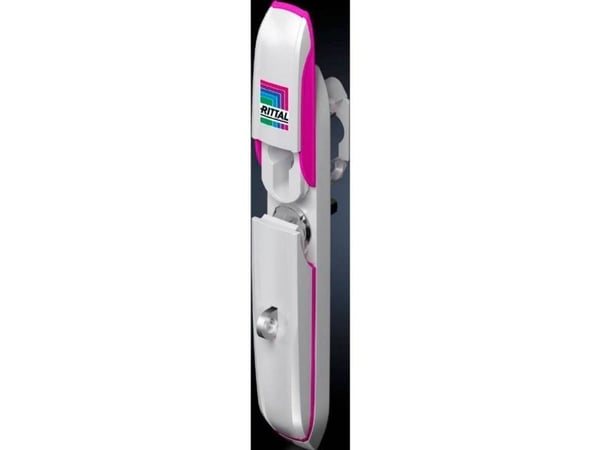 Rittal AX 2435.400, Dørhåndtak, Zink, Lysegrå, Rosa, 1 stykker