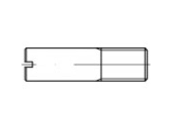 TOOLCRAFT 106581 skaftskruer M4 stål, galvanisert, 100 stk