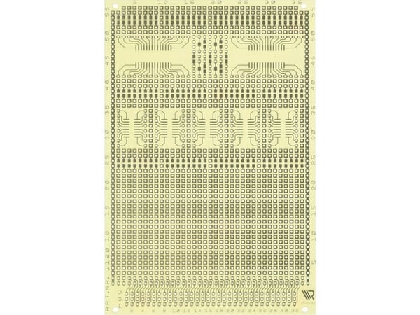 Rademacher WR-Typ 1120 printplate for eksperimenter epoksy (L x B) 16 cm x 10 cm 35 µm rutenett 2,54 mm innhold 1 stk