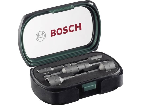 Bosch - Koppnøkkelsett - 6 deler - 6 mm, 7 mm, 8 mm, 10 mm, 12 mm, 13 mm - heksagonal - lengde: 50 mm