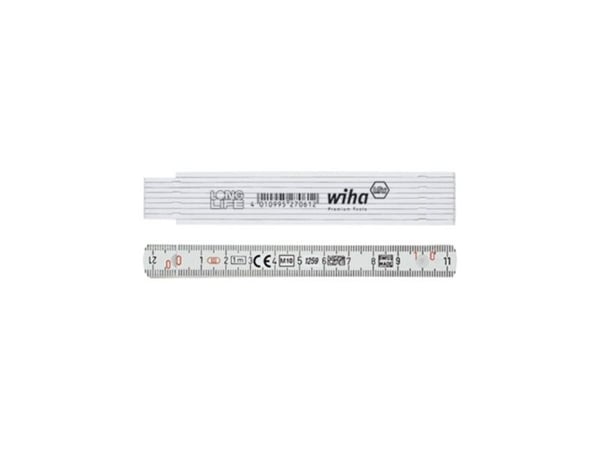 Wiha 27061, Glasfiber, Metrisk, cm, mm, Grå, 1 m, 13 mm