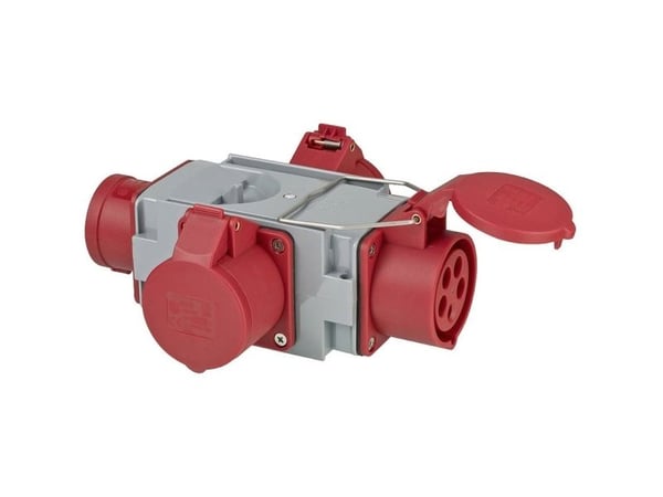 Brennenstuhl 1081640, 400 V, 16 A, Harmaa, Punainen, IP44, 185 mm, 230 mm