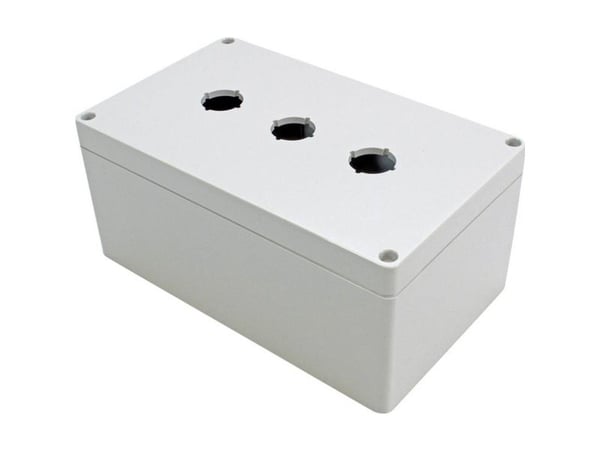 Hammond Electronics 1554MPB3 Universalskap 200 x 120 x 90 Polykarbonat Grå 1 stk