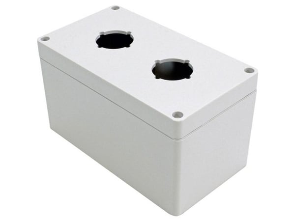Hammond Electronics 1554PB2D Universalskap 160 x 90 x 90 Polykarbonat Grå 1 stk