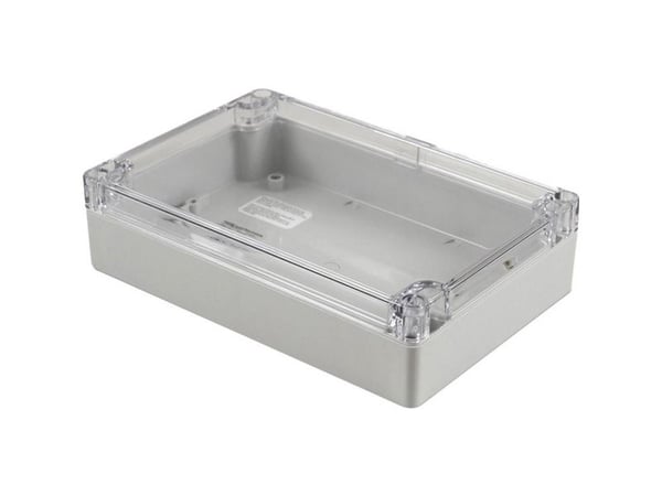 Hammond Electronics 1554HL2GYCL Universalskap 180 x 120 x 45 Polykarbonat Grå 1 stk