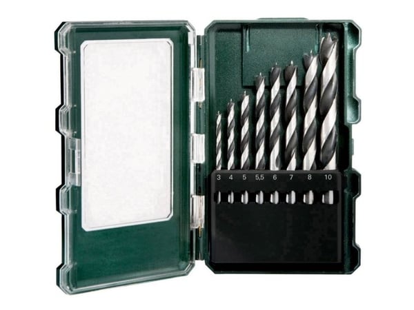 Metabo - Borsett - for kartong, kryssfinér, bløtt tre, løvtre - 8 deler - for Metabo BS 14.4 MOBILE WERKSTATT