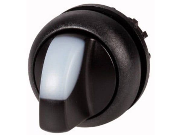 Eaton M22S-WRLK3-W, Vipukytkin, Muovi, Musta, Valkoinen, IP66, 29,7 mm, 45,9 mm