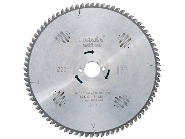 Metabo 628000000, Aluminium, Messing, Sponplate, Kopper, Løvtre, Laminert Panel, MDF, Plast, Kryssfiner, 15 cm, 2 cm, 1,6 mm, 2,4 mm, Ks 0852 S