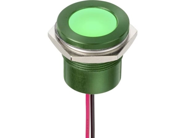 APEM Q22F5ARXXSR24AE LED-merkkivalo Rød 24 V/AC, 24 V/DC 5,7 V