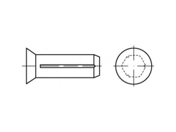TOOLCRAFT TO-5439213 Umpisäiliöruuvit teräs 250 kpl