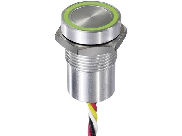APEM CPB1110000KGSS sensorknapp 24 V 0,2 A, tryckknapp, grön/röd, IP68, IP69K, 1 st