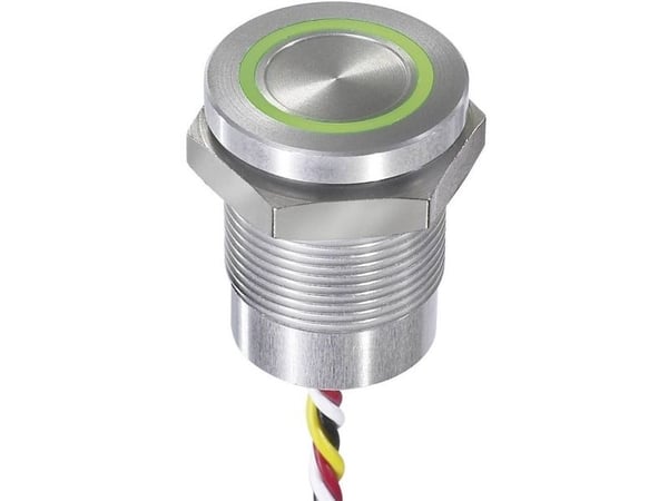 APEM CPB2110000KGSS Anturipainike 24 V 0,2 A Kosketus vihreä, punainen IP68, IP69K 1 kpl