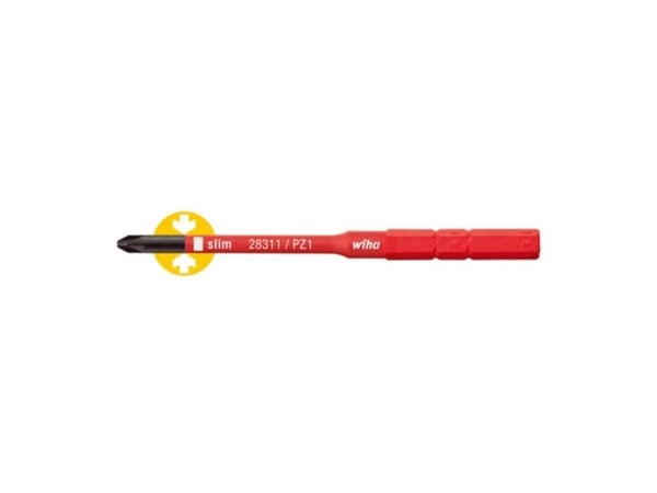 Wiha slimBit, 1 stykker, Pozidriv, PZ 2, 75 mm, 11,67 g