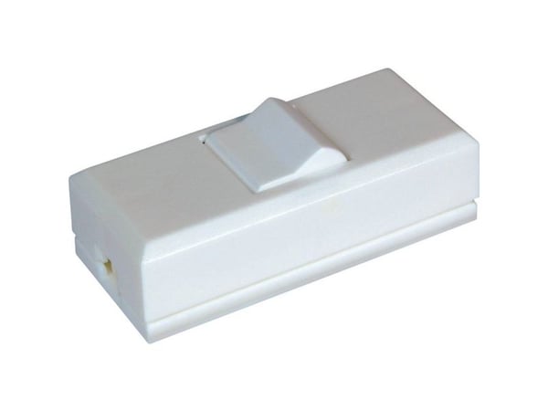 interBär 8075-008.01 Johtokytkin Valkoinen 1 x Off/On 2 A 1 kpl 1 kpl