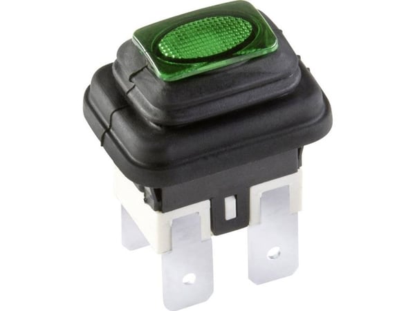 interBär 3658-250.22 Painekytkin 250 V 16 A 1 x Off/On Klikkaava vihreä IP65 1 kpl 1 kpl