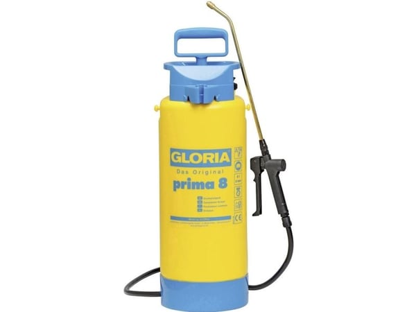 GLORIA 000099.0000, Kompresjon, 8 l, 8 l, Blå, Gult, Plast, Messing