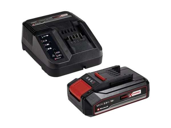 Einhell PXC-Starter-Kit, Akku- ja laturisetti, 2,5 ah, 18 V, Musta, Punainen, 0,83 h, 200 - 250 V