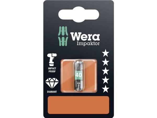 Wera 867/1 IMP DC SB SiS 05073927001 Torx bit T 40 Verktøystål Legering, Diamantbelagt D 6,3 1 stk.