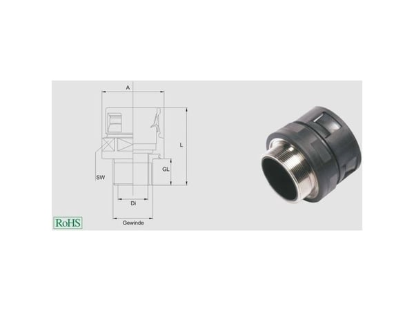 HELUKABEL 920233, Harmaa, Polyamidi, 50 kpl, M25x1.5, IP65, -40 - 110 °C