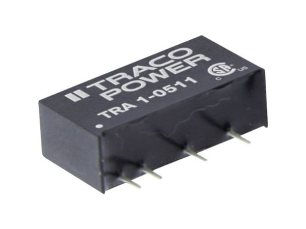 Traco Power TRA 1-0519, 7,6 mm, 10,2 mm, 19,5 mm, 2,2 g, 1 W, 4.5-5.5 V