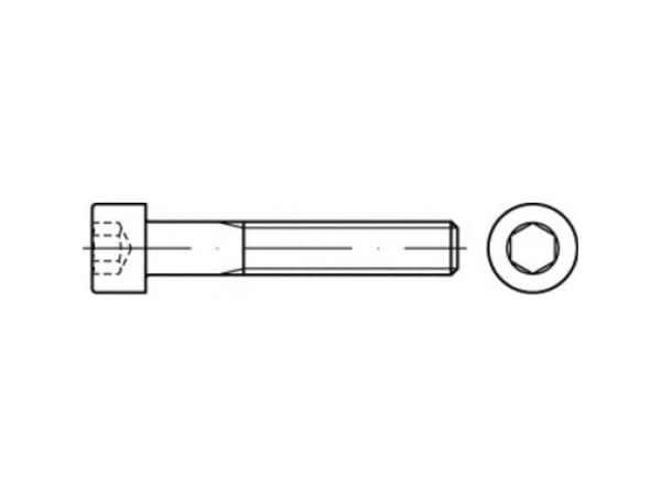 TOOLCRAFT TO-5441946 cylinderskruer 25 mm 32 mm innvendig sekskant 83912 stål A5 100 stk
