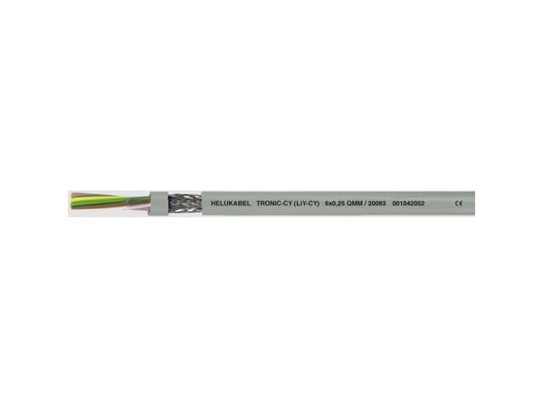 HELUKABEL 16027 Datakaapeli LiYCY 3 x 0,75 mm² Harmaa 100 m, Pienjännitekaapeli, Harmaa, Polyvinyylikloridi (PVC), Polyvinyylikloridi (PVC), Cooper...