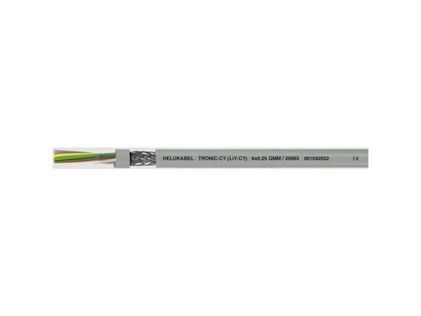 HELUKABEL TRONIC-CY (LiY-CY), Pienjännitekaapeli, Harmaa, Polyvinyylikloridi (PVC), Kupari, 1 mm², 56 kg/km
