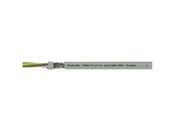 HELUKABEL 20058, Pienjännitekaapeli, Harmaa, Polyvinyylikloridi (PVC), Cooper, 0,34 mm², -5 - 80 °C