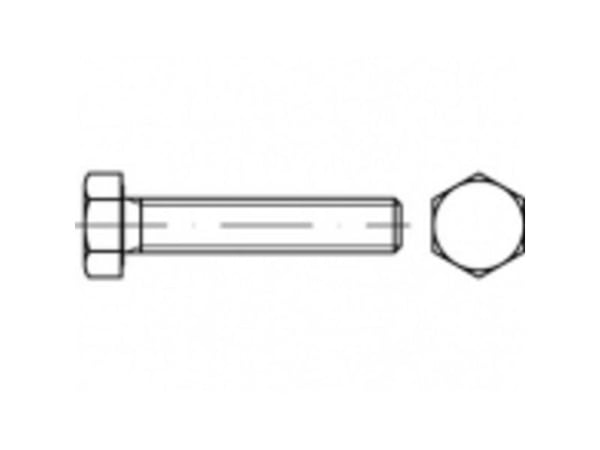 TOOLCRAFT TO-5366997 sekskantskrue M16 190 mm utvendig sekskant rustfritt stål A2 10 stk