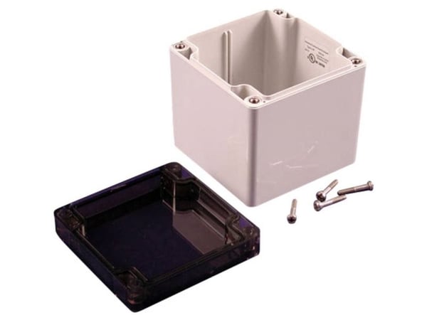 Hammond Electronics 1554EE2GYSL Universalskap 90 x 90 x 90 Polykarbonat Grå 1 stk
