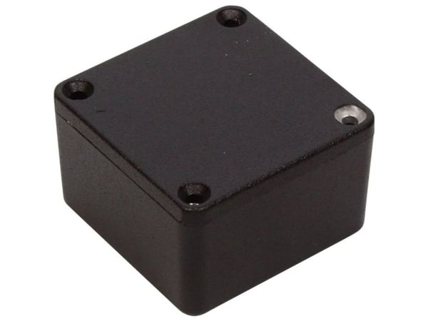 Hammond Electronics 1590MMBK universal-kabinett 50 x 50 x 31 aluminium sort (1 stk)