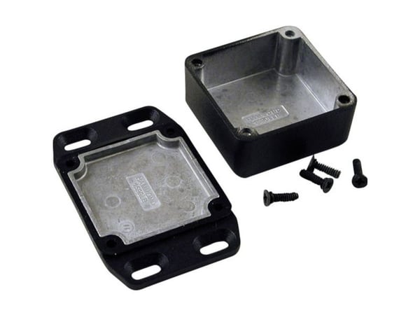 Hammond Electronics 1590WLLBFLBK universalkabinet 50 x 50 x 25 aluminium svart