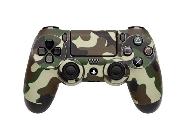 Gaming controller skin(Sticker only, controller not included), PlayStation 4, Camouflage, Grøn