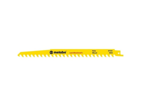 Metabo 631141000, Sabelsagblad, Tre, High Carbon Steel (HCS), Hvit, Gult, 8,5 mm, 1,5 mm