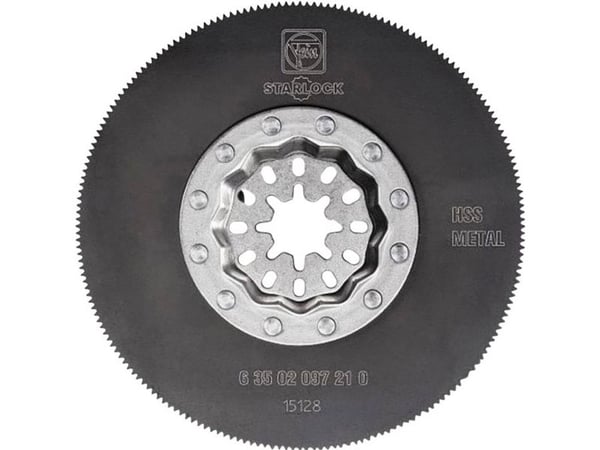 FEIN 63502097220, Sagblad, Messing, Bronse, Plast, Tre, Høy-Hastighets Stål (HHS), 8,5 cm, 2 stykker