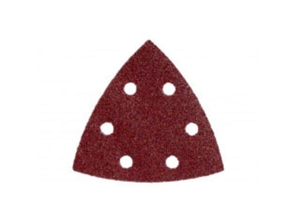 Metabo 624946000, Sand-papir, Metall, Polyester, Rustfritt stål, Stål, Tre, Rød, 93 mm, 93 mm, 5 stykker