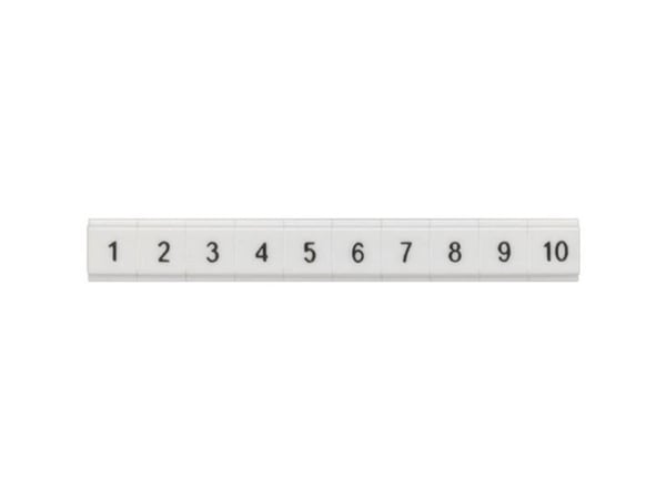 Siemens-liittimien merkintäkynä 81-90 ZBF5 8WH8121-2AB85, valkoinen, 0,1 g, 5 mm, 5 mm, 2 mm