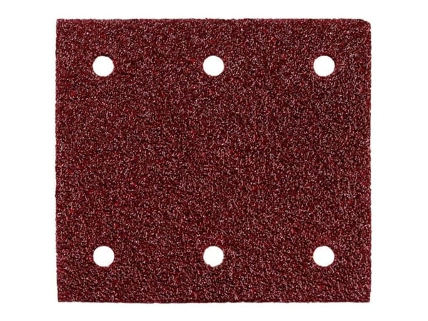 Metabo 625619000, Sand-papir, Metall, Polyester, Rustfritt stål, Stål, Tre, Brun, Rektangulær, 115 mm, 103 mm