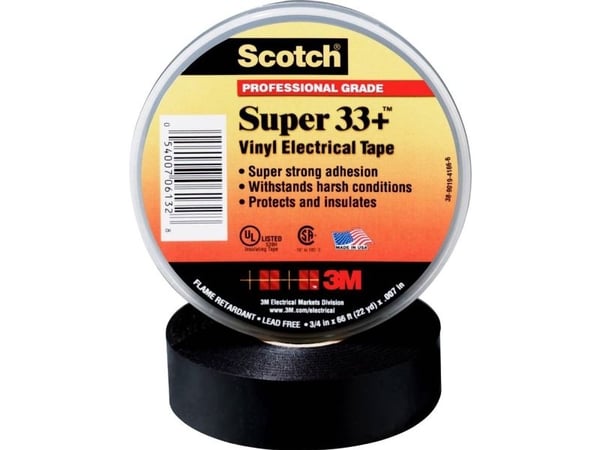 Scotch SUPER33+ isoleringstejp svart 33 m x 25 mm 1 st