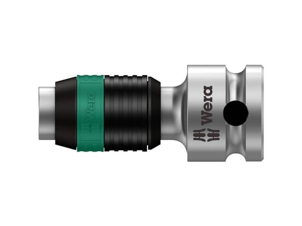 Wera 8784 B1 ADAPTER ZYKLOP, 3/8", Enkelt element, Stikadapter, Rustfritt stål, Krom, 111 mm, 20 mm