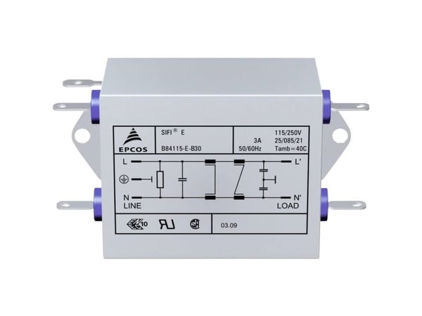 TDK B84115EB110 Melusuodatin liekinkestävä 250 V/AC 10 A 47 µH (L x S x K) 159 x 50,8 x 44,5 mm 1 kpl 1 kpl